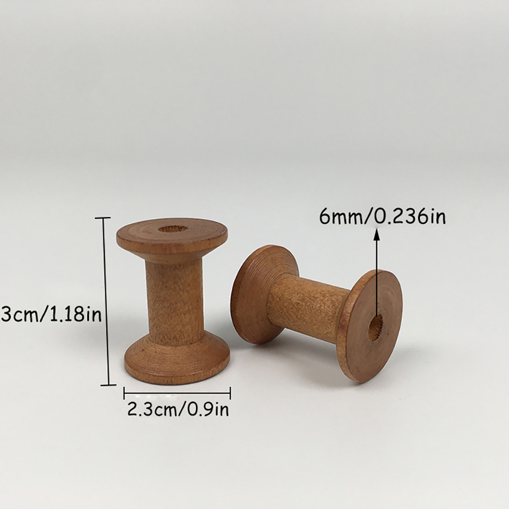 10/20Pcs Mini Wooden Bobbins E - đánh giá và giá Organza Ribbon Spool