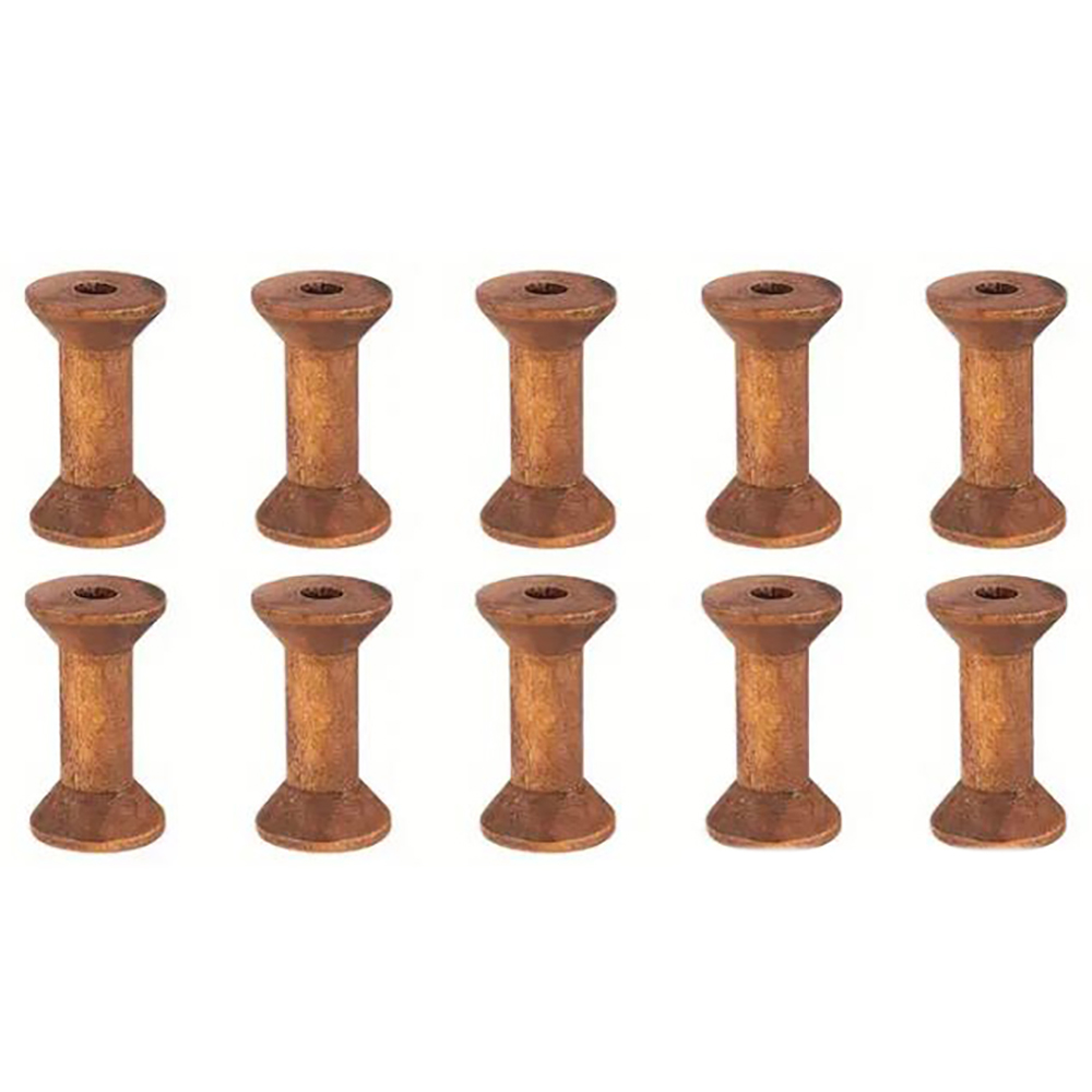 10/20Pcs Mini Wooden Bobbins E - đánh giá và giá Organza Ribbon Spool