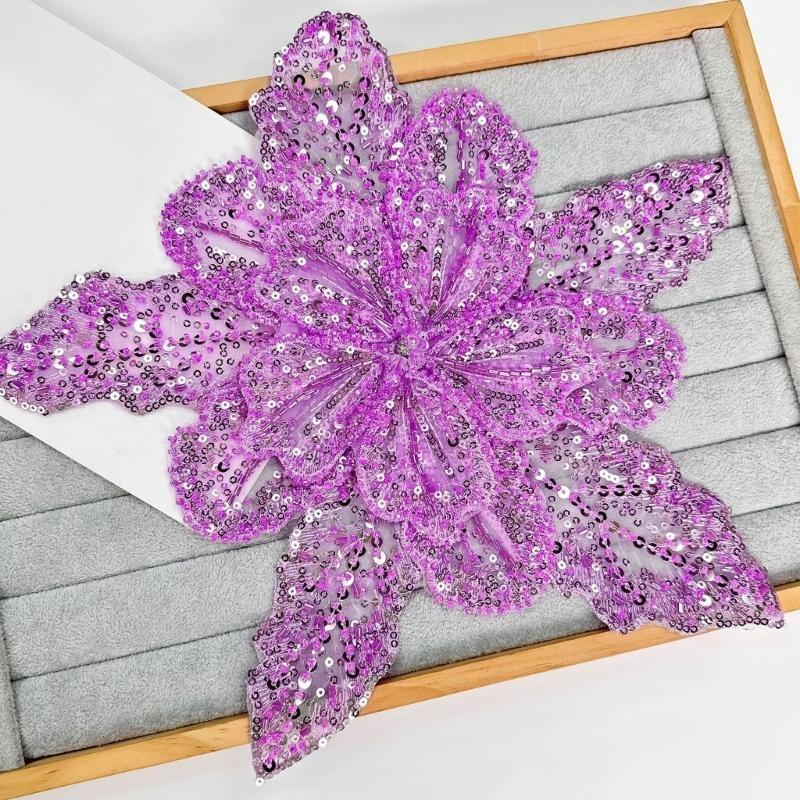 39BD Đính Hạt Cườm Hoa Trang T - đánh giá và giá Applique Patch Flower