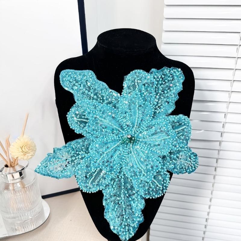 39BD Đính Hạt Cườm Hoa Trang T - đánh giá và giá Applique Patch Flower