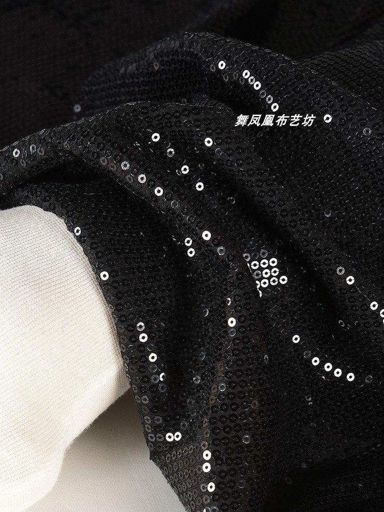 Black High Elastic Sequin Fabr - đánh giá và giá Crystal Mesh Fabric